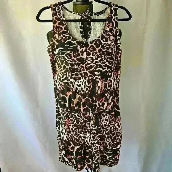 Venus Leopard Romper, Size Small - Picture 1 of 8